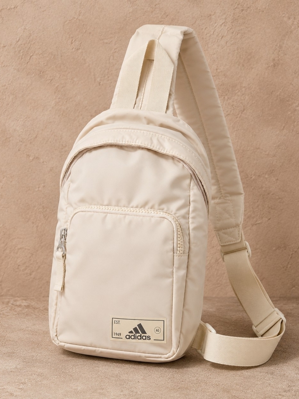 Adidas Cream Sling Backpack Crossbody EST 1949